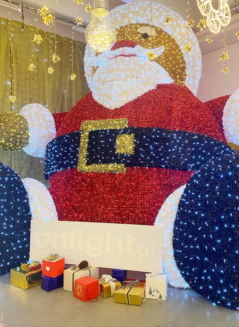 Babbo Natale Illuminato Gigante