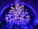 lampadario luci blu